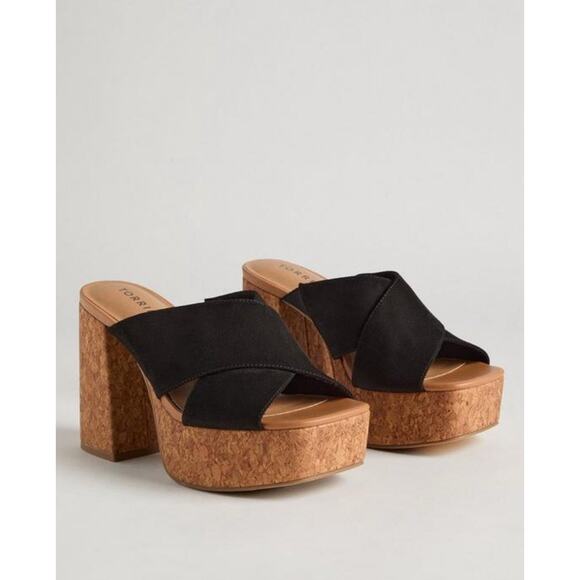 Torrid X-Band Platform chunky Heeled Sandal Size 9WW NWT - Picture 2 of 12